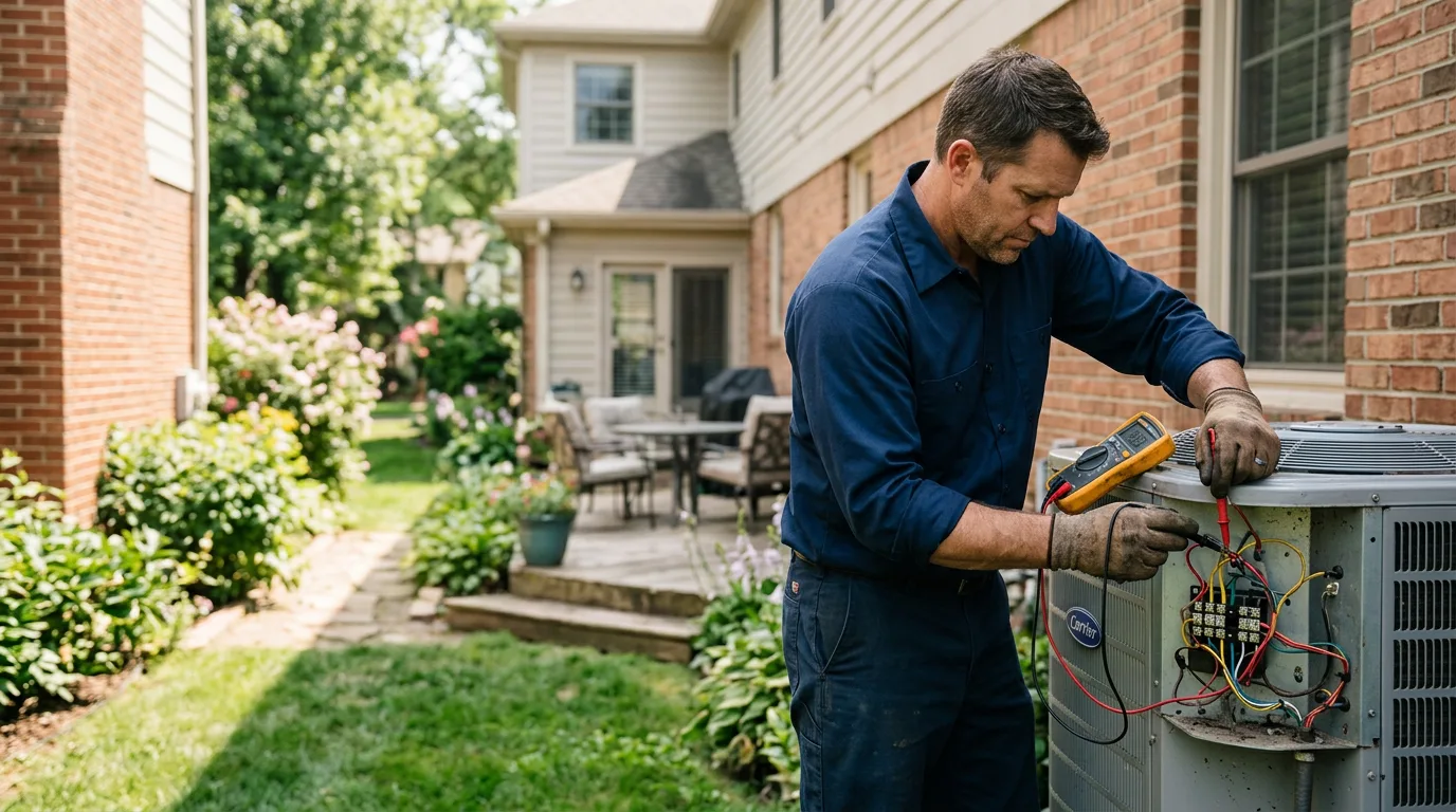 HVAC technician working near Sheridan, CA